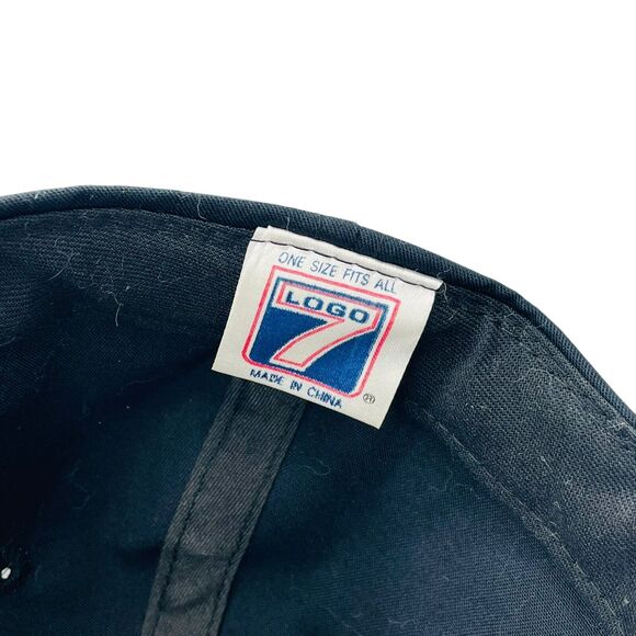 Vintage Tampa Bay Devil Rays Hat Mens Black Logo Snapback Logo 7 90s MLB - Picture 6 of 6